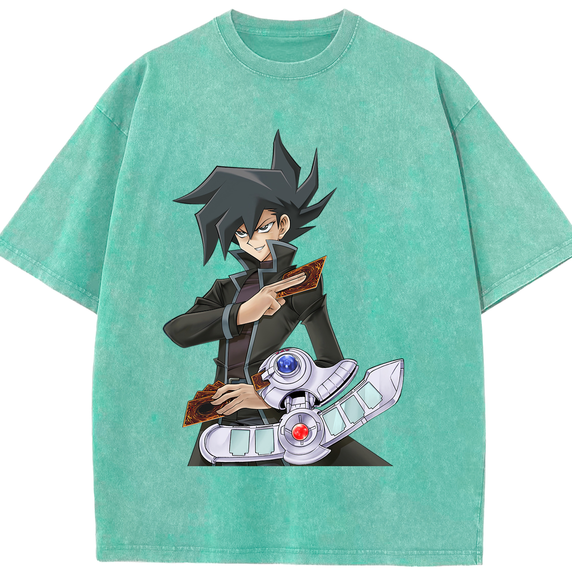 （画像用） 遊☆戯☆王 Yu-Gi-Oh! 綿100% ヴィンテージ風 半袖Tシャツ（フロントプリント）